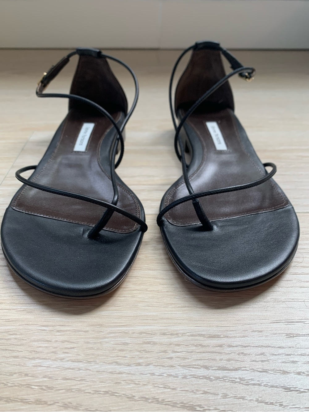 Emme Parsons Black String Strappy Sandal NWT Size 41 IT - Picture 4 of 8